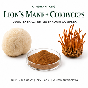 Qinshantang Lion's Mane Cordyceps Dual Extracted Mushroom Complex Extract Powder Nootropic Focus Ingredients